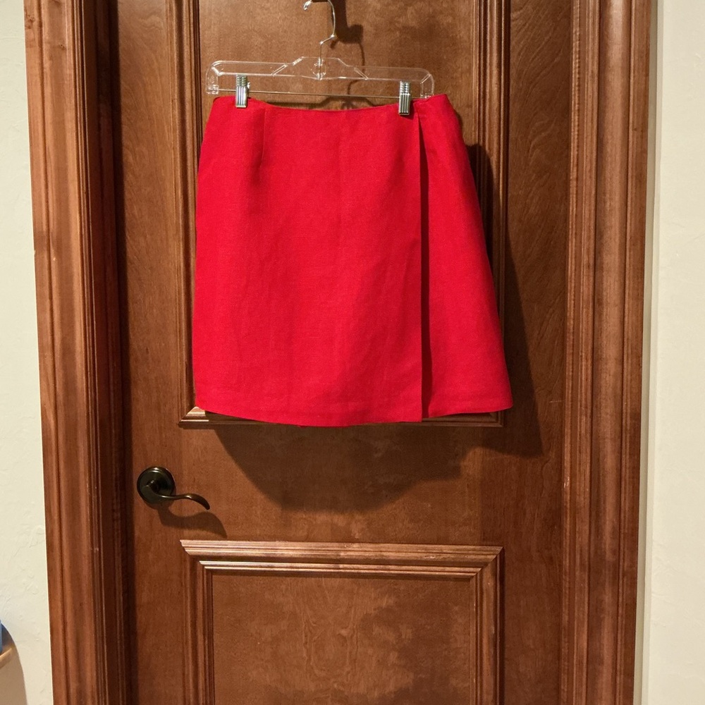 Size 14 - Harve Benard Vibrant Red A-Line Skort